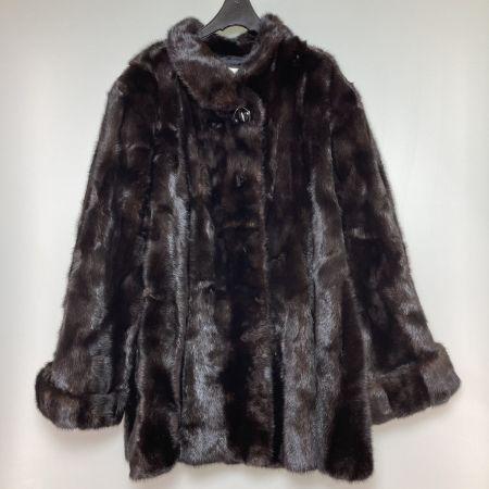  Fond MOONBAT ミンクハーフコート サイズ9-11 ネーム刺繍有 ブラック