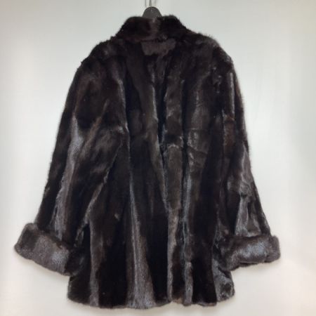  Fond MOONBAT ミンクハーフコート サイズ9-11 ネーム刺繍有 ブラック