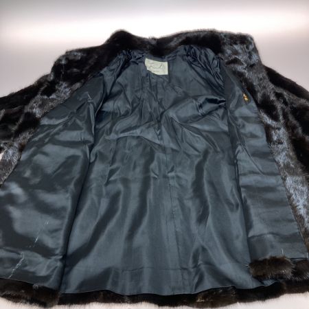  Fond MOONBAT ミンクハーフコート サイズ9-11 ネーム刺繍有 ブラック