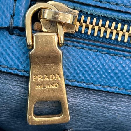  PRADA プラダ 2WAYバッグ　サフィアーノキュイール BN2729 ブルー