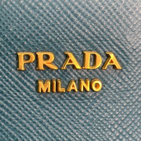  PRADA プラダ 2WAYバッグ　サフィアーノキュイール BN2729 ブルー