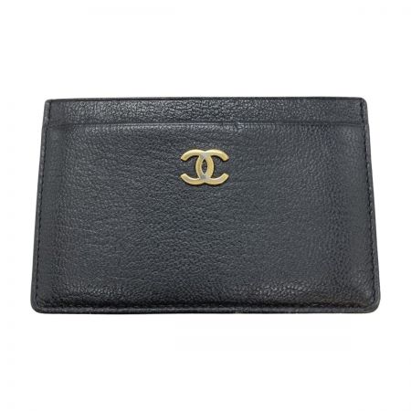  CHANEL シャネル ココマーク カードケース 名刺入れ パスケース  ブラック