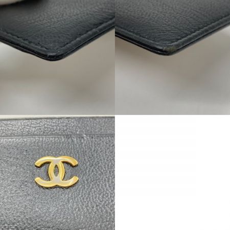  CHANEL シャネル ココマーク カードケース 名刺入れ パスケース  ブラック