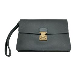 ◎◎ LOUIS VUITTON ルイヴィトン タイガ ポシェット・クラド セカンドバッグ M30194 グリーン ポケット中ベタつき・剥がれ有 Cランク