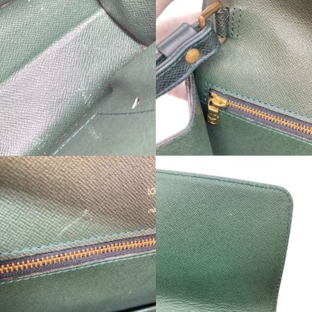  LOUIS VUITTON ルイヴィトン タイガ ポシェット・クラド セカンドバッグ M30194 グリーン ポケット中ベタつき・剥がれ有