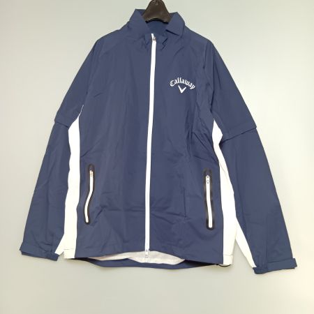  Callaway キャロウェイ レインウェア 上下セット ゴルフウェア サイズL 241-9988401 ネイビー ケース付