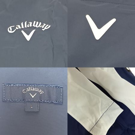  Callaway キャロウェイ レインウェア 上下セット ゴルフウェア サイズL 241-9988401 ネイビー ケース付