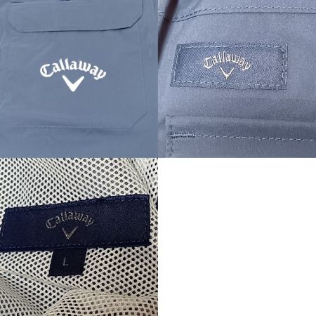  Callaway キャロウェイ レインウェア 上下セット ゴルフウェア サイズL 241-9988401 ネイビー ケース付