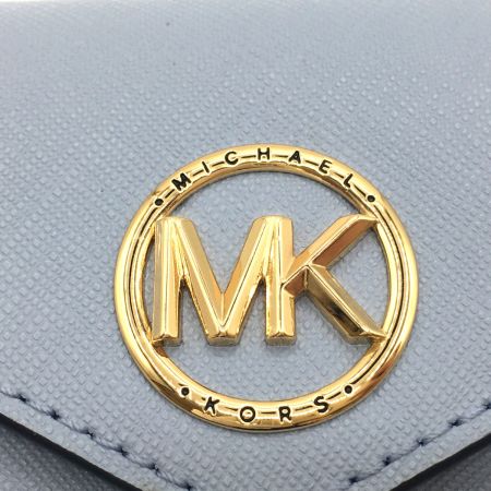  MICHAEL KORS マイケルコース 財布 三つ折り CARMEN トライフォールド ミディアム ウォレット 34S1GNME6L スカイブルー