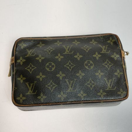  LOUIS VUITTON ルイヴィトン モノグラム コンピエーニュ23 セカンドバッグ クラッチバッグ M51847 ブラウン ジップ引手破損