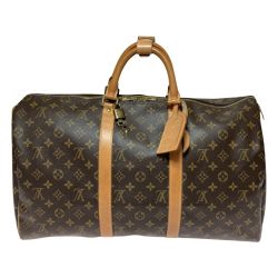 ◎◎ LOUIS VUITTON ルイヴィトン モノグラム キーポル 50 ボストンバッグ 旅行鞄 M41426 ブラウン Bランク