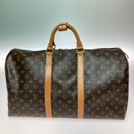  LOUIS VUITTON ルイヴィトン モノグラム キーポル 50 ボストンバッグ 旅行鞄 M41426 ブラウン