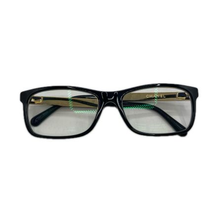CHANEL シャネル 眼鏡 　度入り　ケース付　ブラック×ゴールド 3278ーA