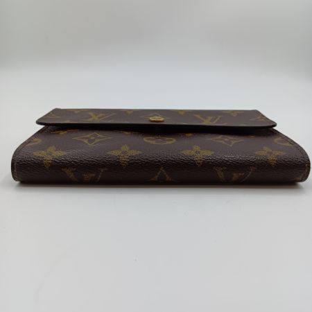  LOUIS VUITTON ルイヴィトン モノグラム ポルトトレゾール・エテュイ パピエ 3つ折り財布 M61202 ブラウン