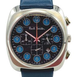 ◎◎ Paul Smith ポールスミス クォーツ メンズ 腕時計 クロノグラフ ネイビー 052A－T024840 Cランク