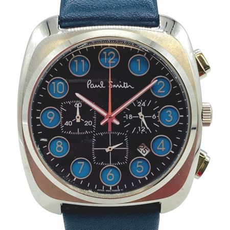  Paul Smith ポールスミス クォーツ メンズ 腕時計 クロノグラフ ネイビー 052A－T024840