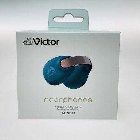  Victor ビクタ nearphones ワイヤレスイヤホン HA-NP1T-A ティールブルー