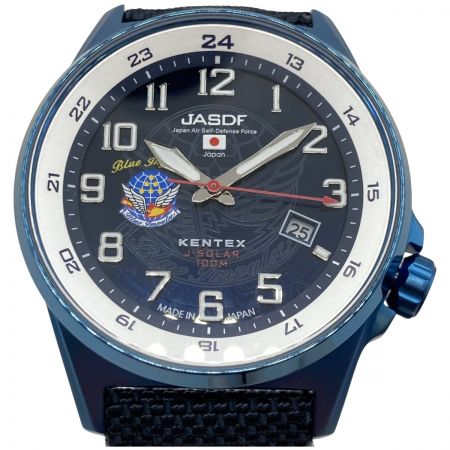  KENTEX ブルーインパルス ソーラー STANDARD 航空自衛隊モデル ブルー S715M メンズ 腕時計 本体のみ