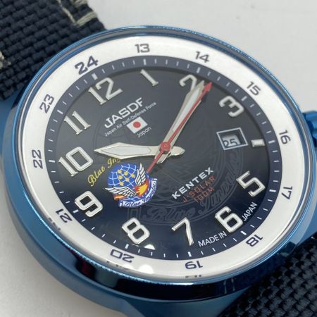  KENTEX ブルーインパルス ソーラー STANDARD 航空自衛隊モデル ブルー S715M メンズ 腕時計 本体のみ