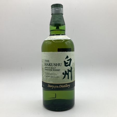 【北海道内限定発送】 HAKUSHU 白州/サントリー シングル モルト ジャパニーズ ウイスキー 700ml 43度  未開栓