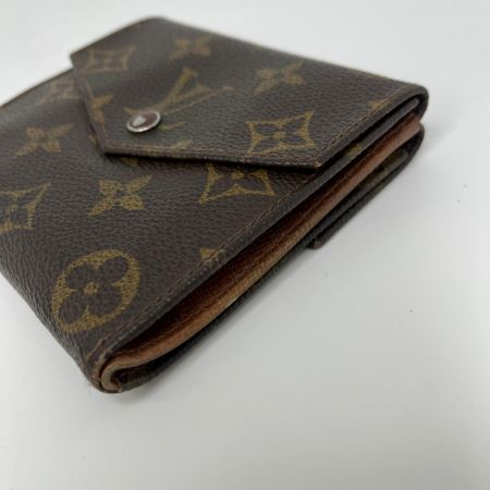  LOUIS VUITTON ルイヴィトン モノグラム ポルトモネビエカルトクレディ 3つ折り財布 M61660 ブラウン