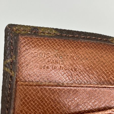  LOUIS VUITTON ルイヴィトン モノグラム ポルトモネビエカルトクレディ 3つ折り財布 M61660 ブラウン