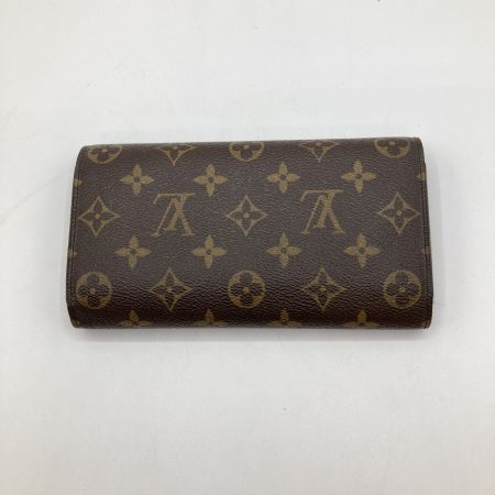  LOUIS VUITTON ルイヴィトン モノグラム ポル卜フォイユ インタ一ナショナル 3つ折り長財布 M61217 ブラウン