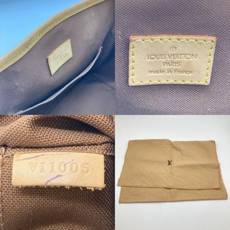  LOUIS VUITTON ルイヴィトン モノグラム バティニョール ハンドバッグ M51156 ブラウン バッグ底ヨゴレ有