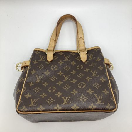  LOUIS VUITTON ルイヴィトン モノグラム バティニョール ハンドバッグ M51156 ブラウン バッグ底ヨゴレ有