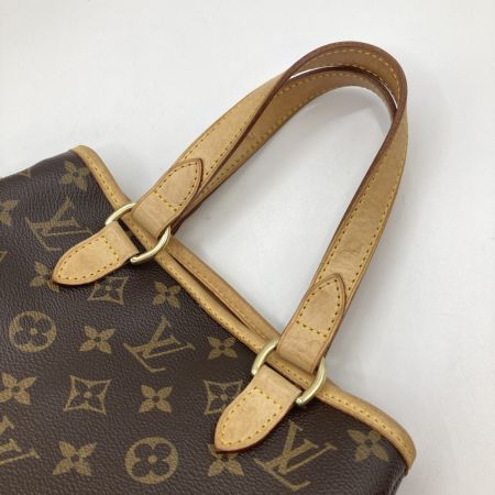 LOUIS VUITTON ルイヴィトン モノグラム バティニョール ハンドバッグ M51156 ブラウン バッグ底ヨゴレ有