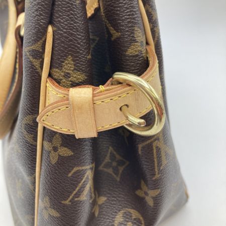  LOUIS VUITTON ルイヴィトン モノグラム バティニョール ハンドバッグ M51156 ブラウン バッグ底ヨゴレ有