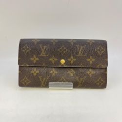 ◎◎ LOUIS VUITTON ルイヴィトン モノグラム ポシェットポルトモネクレディ M61725 ブラウン Bランク