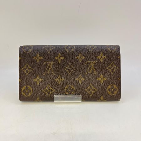  LOUIS VUITTON ルイヴィトン モノグラム ポシェットポルトモネクレディ M61725 ブラウン