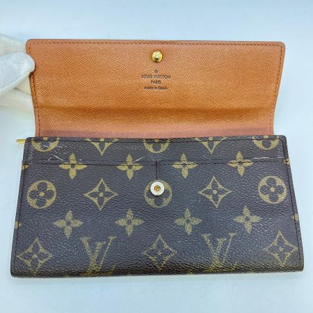  LOUIS VUITTON ルイヴィトン モノグラム ポシェットポルトモネクレディ M61725 ブラウン