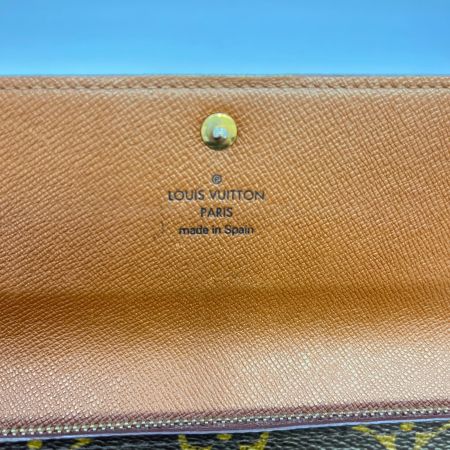  LOUIS VUITTON ルイヴィトン モノグラム ポシェットポルトモネクレディ M61725 ブラウン