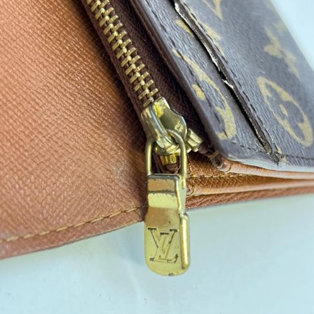  LOUIS VUITTON ルイヴィトン モノグラム ポシェットポルトモネクレディ M61725 ブラウン