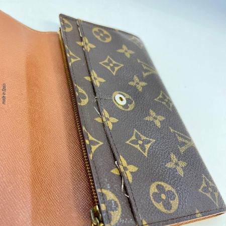  LOUIS VUITTON ルイヴィトン モノグラム ポシェットポルトモネクレディ M61725 ブラウン
