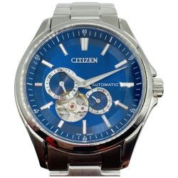 ◎◎ CITIZEN シチズン COLLECTION コレクション 自動巻 メンズ 腕時計 文字盤ブルー 4197-006G201 本体のみ Bランク