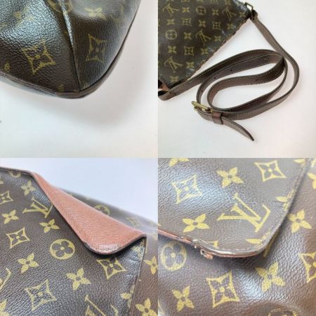  LOUIS VUITTON ルイヴィトン モノグラム ミュゼット ショルダーバッグ M51256 ブラウン 現状渡し ジャンク品