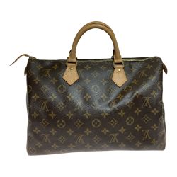 ◎◎ LOUIS VUITTON ルイヴィトン モノグラム スピーディ35 ボストンバッグ M41524 ブラウン パドロック・カギ無し Bランク