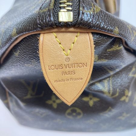  LOUIS VUITTON ルイヴィトン モノグラム スピーディ35 ボストンバッグ M41524 ブラウン パドロック・カギ無し