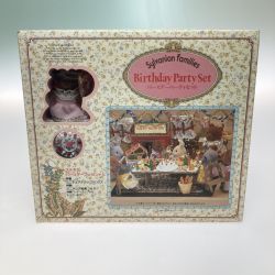 ◎◎ エポック社 シルバニアファミリー バースデーパーティーセット 初期 ろうそく2本欠品 Bランク