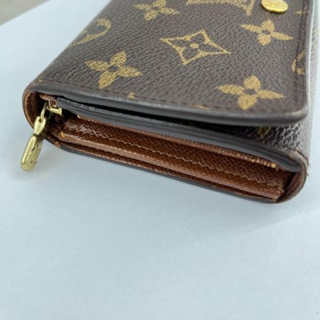 LOUIS VUITTON ルイヴィトン モノグラム ポルト モネ・ビエ トレゾール 2つ折り財布 M61730 ブラウン