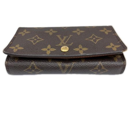 LOUIS VUITTON ルイヴィトン モノグラム ポルト モネ・ビエ トレゾール 2つ折り財布 M61730 ブラウン