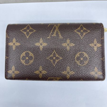 LOUIS VUITTON ルイヴィトン モノグラム ポルト モネ・ビエ トレゾール 2つ折り財布 M61730 ブラウン