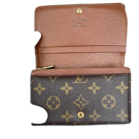 LOUIS VUITTON ルイヴィトン モノグラム ポルト モネ・ビエ トレゾール 2つ折り財布 M61730 ブラウン