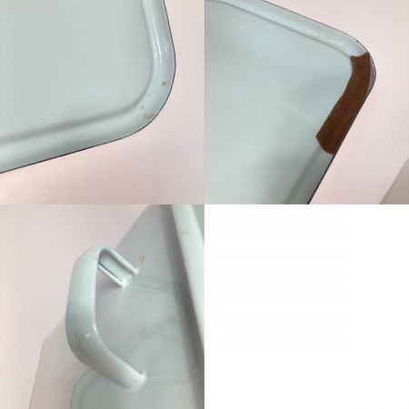  協和工業  BREAD缶 ブレッドケース ホーロー缶 エンボス ホワイト