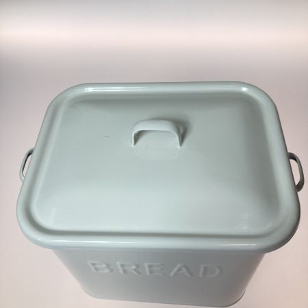  協和工業  BREAD缶 ブレッドケース ホーロー缶 エンボス ホワイト