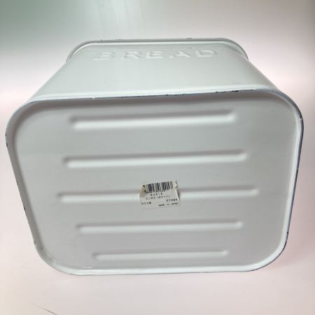  協和工業  BREAD缶 ブレッドケース ホーロー缶 エンボス ホワイト