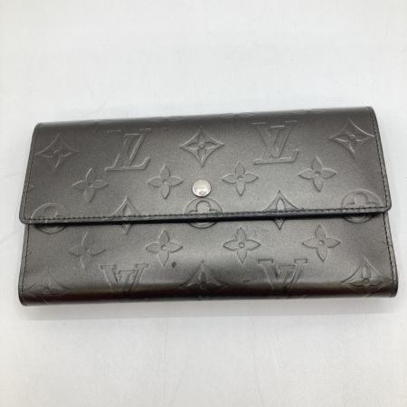  LOUIS VUITTON ルイヴィトン モノグラム・マット ポルトトレゾール・インターナショナル 長財布 M65102 ノワール 箱付